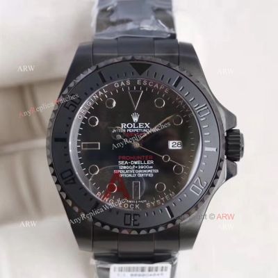 High Quality Copy Rolex Pro Hunter Sea Dweller All Black Men Watch 44mm